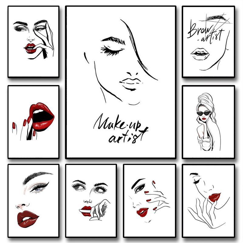 Beauty Makeup Hd - Модный постер с макияжем: Сексуальная красавица,