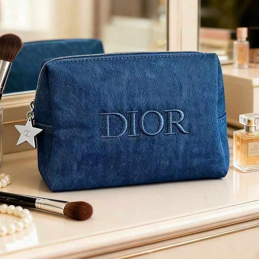 Beauty Makeup Dior - Косметичка Dior из темного денима с