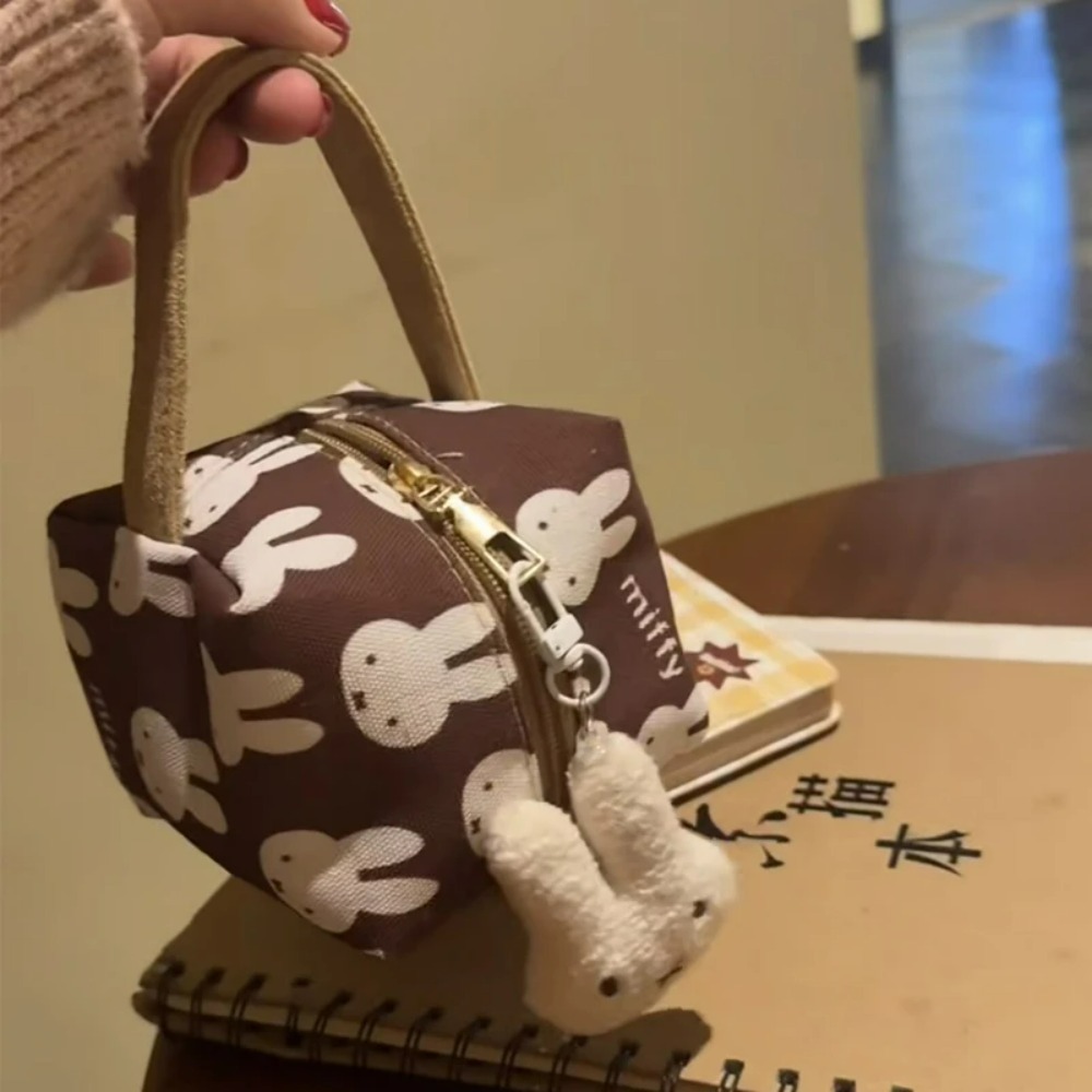 Beauty Preservation Makeup Bag - Коричневая косметичка из холщовой ткани с
