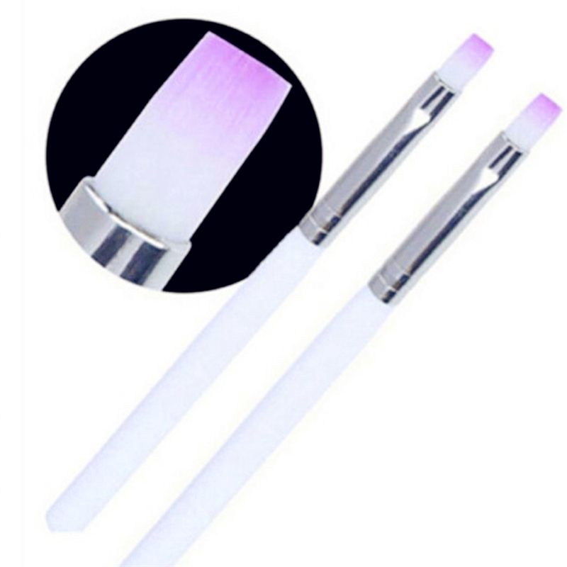 Beauty Makeup Sale - Одиночные кисти для ногтей, белый стержень,