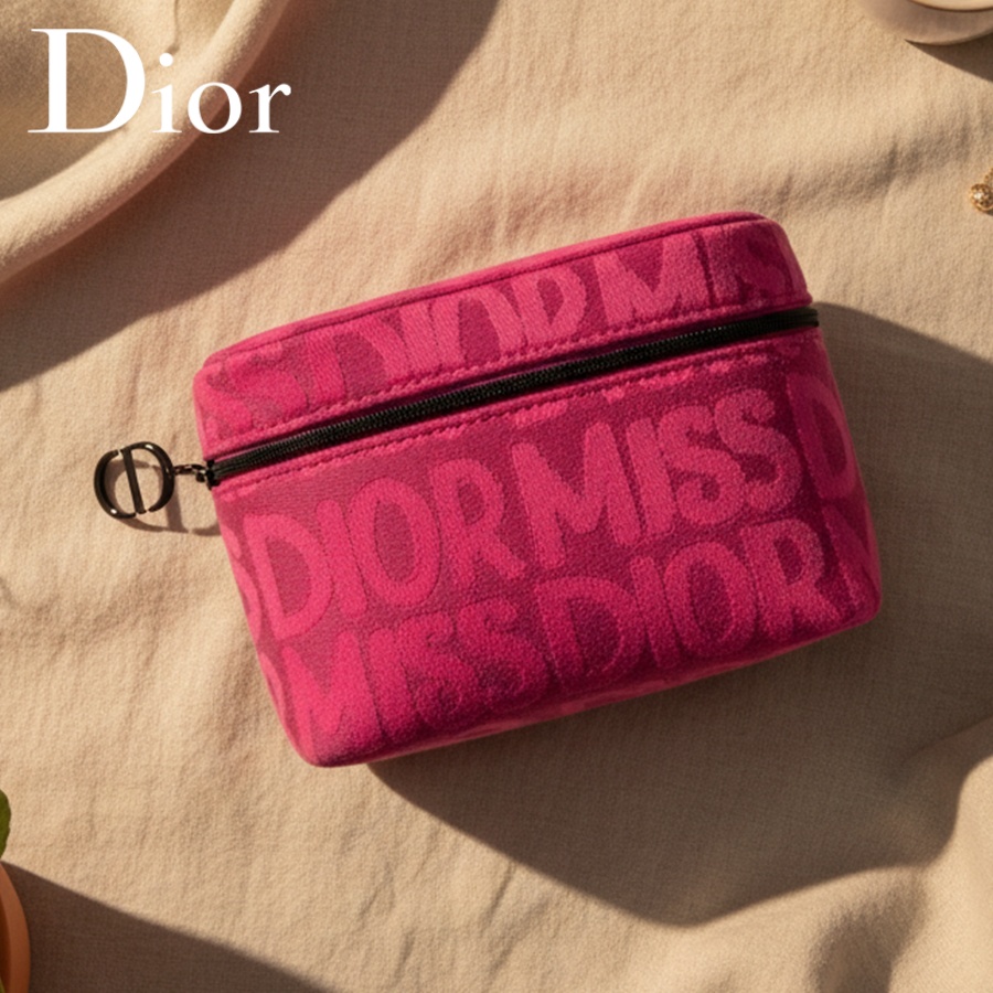 Beauty Makeup Dior - Розовая косметичка Dior для женщин, модная