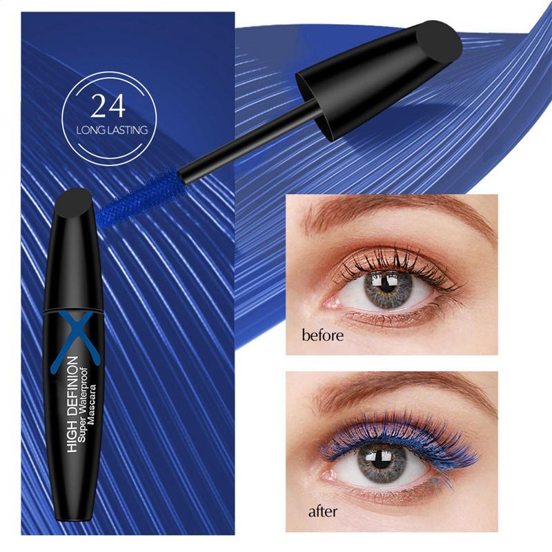 Синяя тушь для ресниц, объемна – обзор и цена Waterproof Mascara Wand