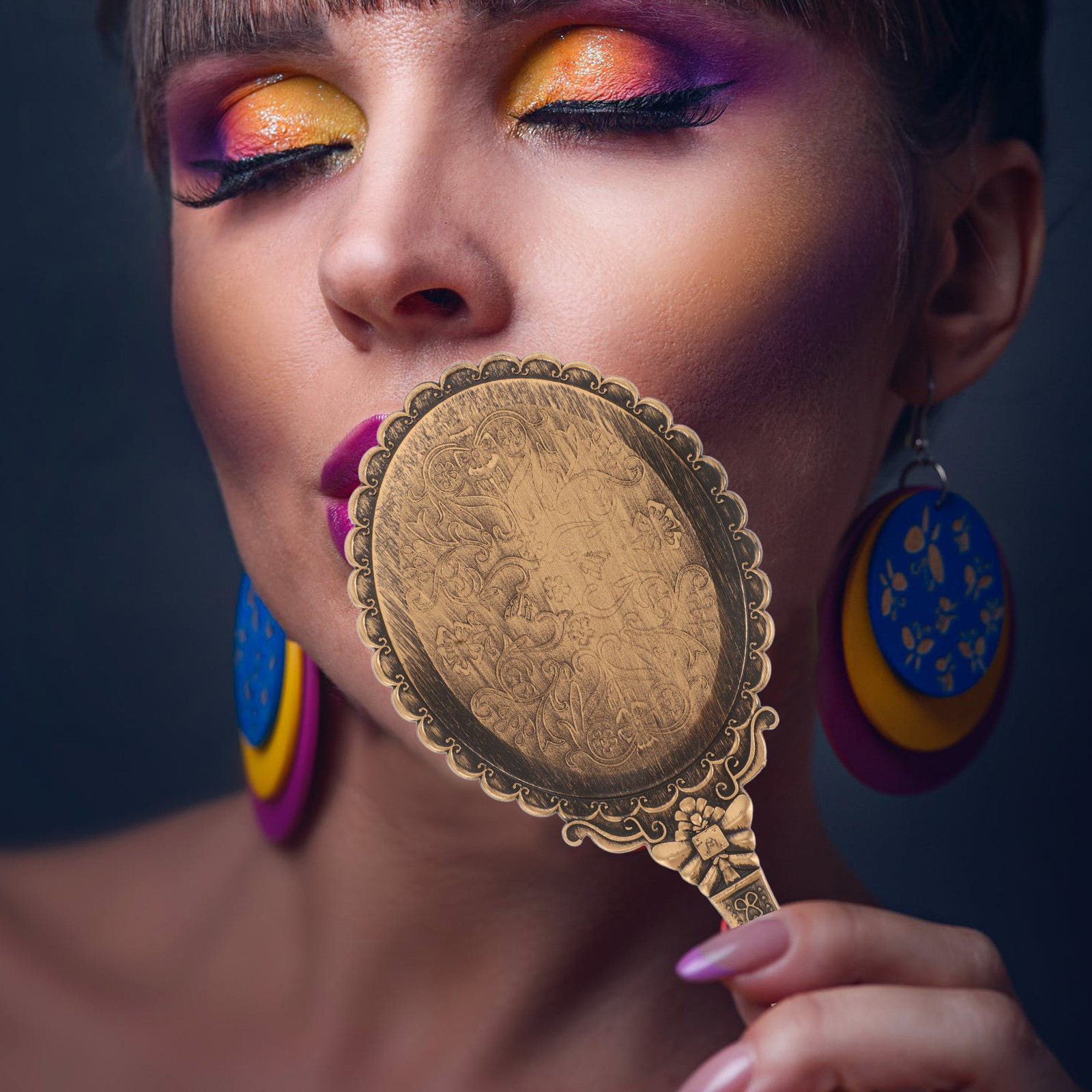 Винтажное ручное зеркало для м – обзор и цена Beauty Makeup Hd