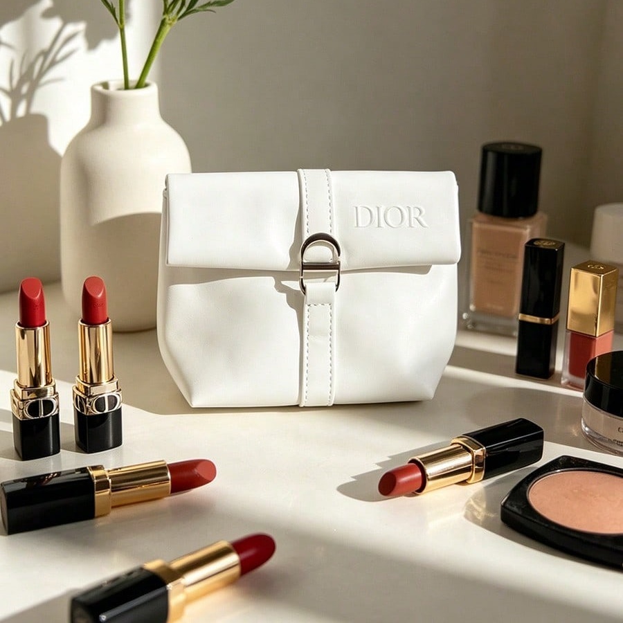 Белая косметичка Dior, роскошн – обзор и цена Beauty Makeup Dior